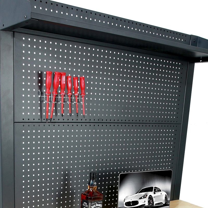 Armário de armazenamento de garagem com mesa de madeira móvel flexível GLG2000