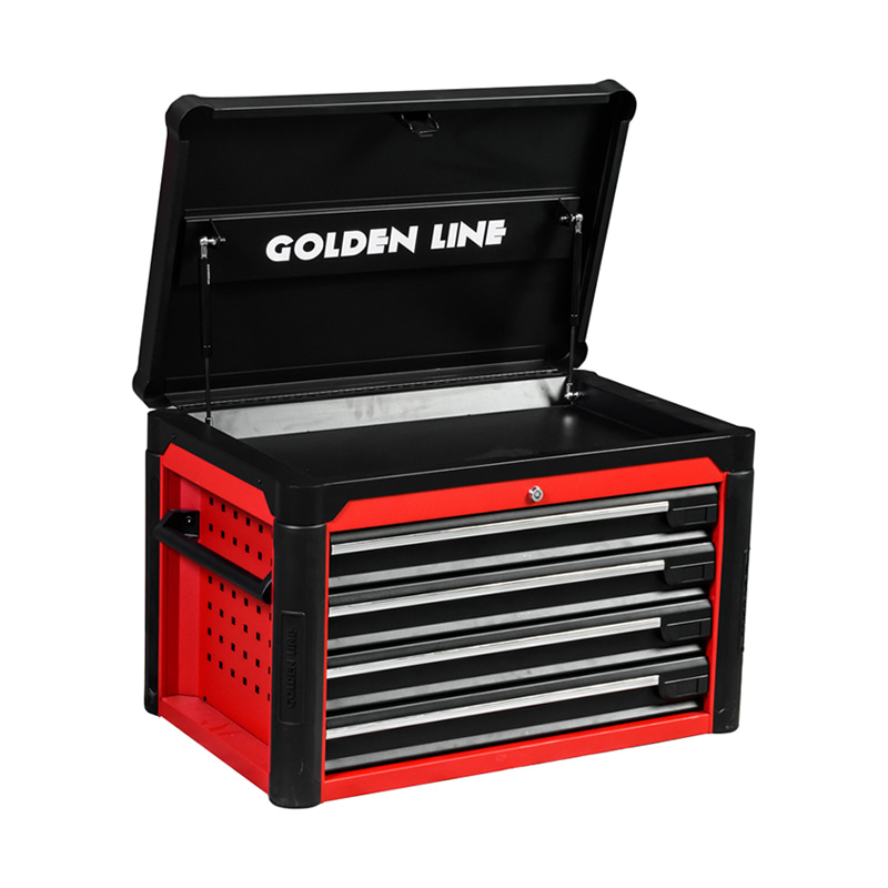 GL3404 Sistema Inter-Lock Profissional 4 Gavetas Baú de Ferramentas com Furos Laterais