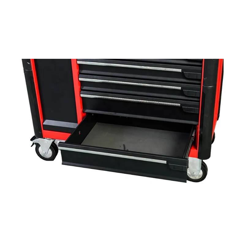 Armário de rolo profissional GL3407L-D com parte superior de trabalho em aço inoxidável e placa suspensa removível