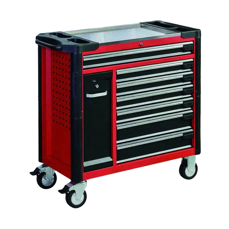 Armário de rolo profissional GL3407L-D com parte superior de trabalho em aço inoxidável e placa suspensa removível