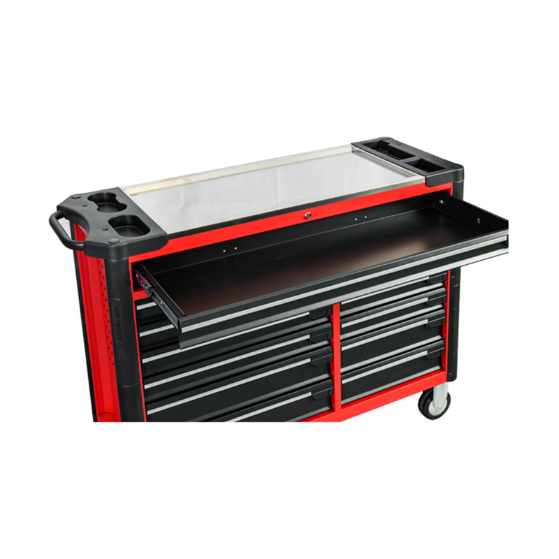 GL3413XL Carrinho de ferramentas com rolo industrial alongado com 13 gavetas
