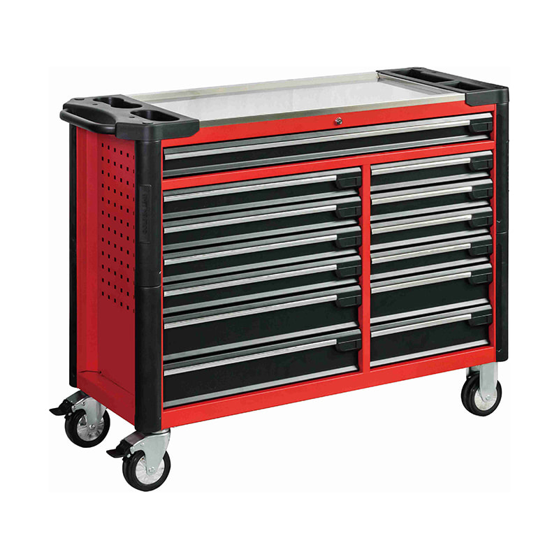 GL3413XL Carrinho de ferramentas com rolo industrial alongado com 13 gavetas