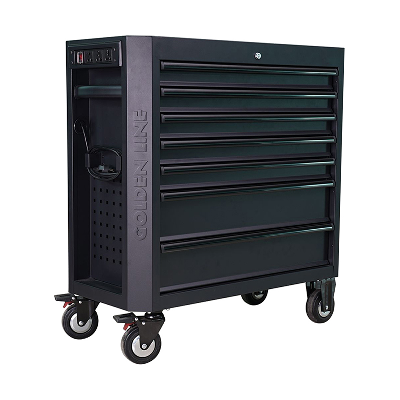 Armário de ferramentas móvel industrial com gavetas inferiores extra grandes GL3607L