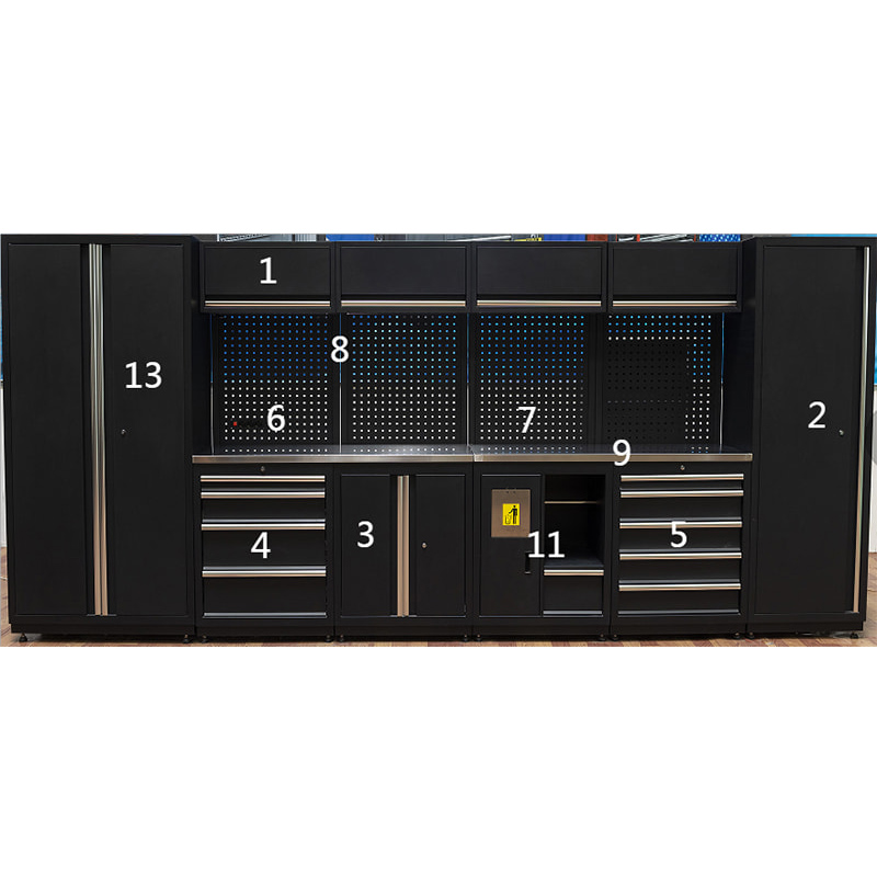 Glg6000b bancada de trabalho ferramenta gabinete ferramenta peito plug combinação luz multifuncional