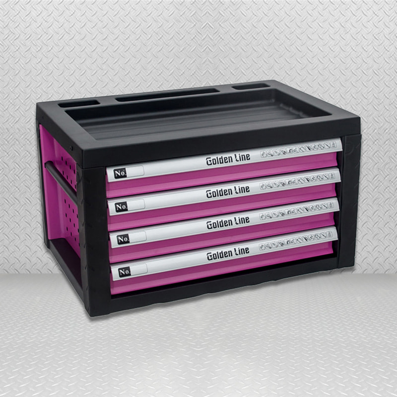 GL3104 Metal Personalizado Clássico 4 Gavetas Top Caixa de Ferramentas Armário de Ferramentas