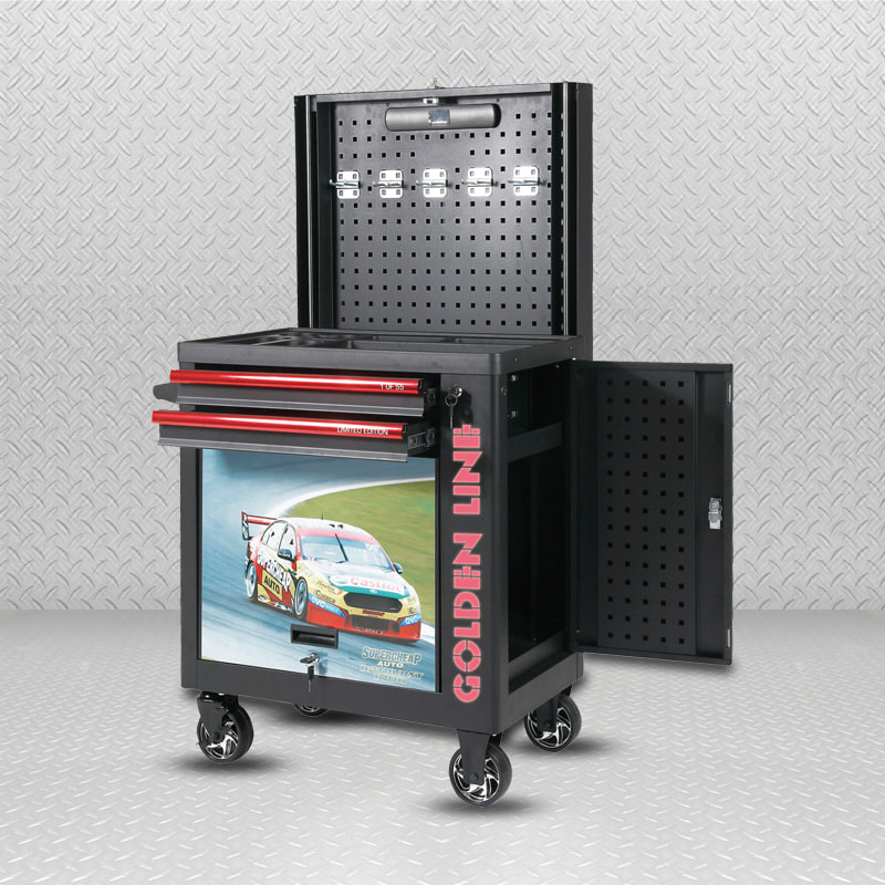 Carrinho de ferramentas GL3307-ES com foto e plataforma elevatória