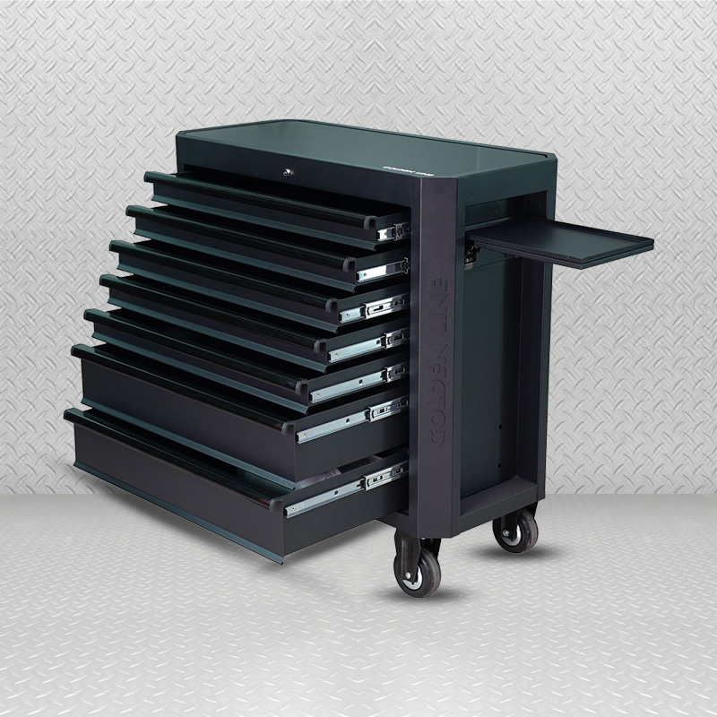 Armário de ferramentas móvel industrial com gavetas inferiores extra grandes GL3607L