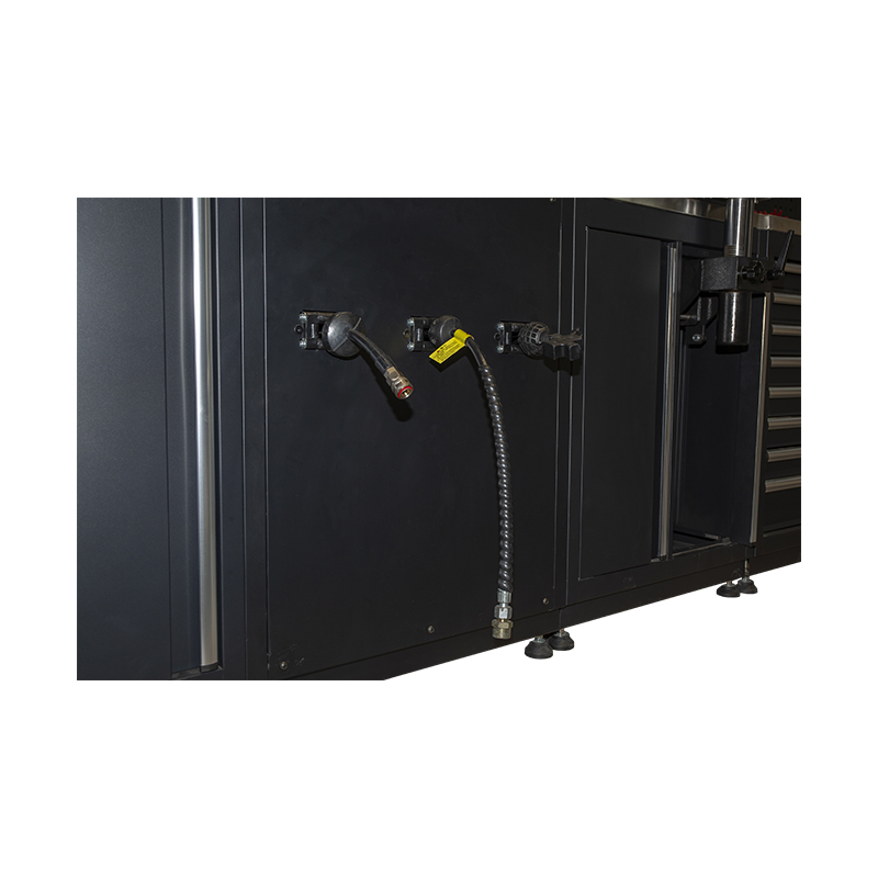 GLG6000A PRO Oficina aprofundada com 690 mm de profundidade em aço inoxidável, bancada de trabalho, garagem, armários de ferramentas, armazenamento